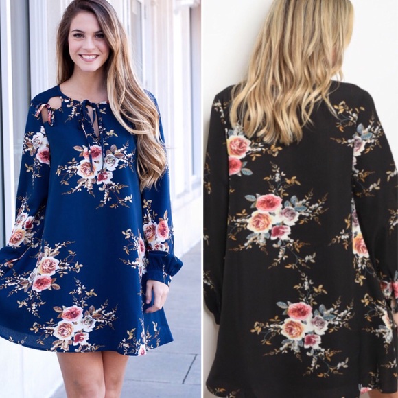 Dresses & Skirts - S-L Black Floral dress